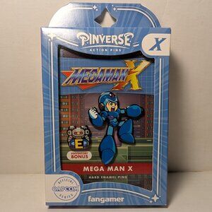 Mega Man X Pinverse Enamel Pin Set 2x Official Collectible Lapel Badges